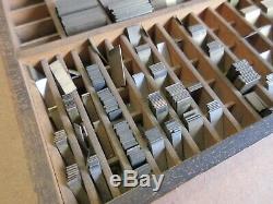 Hamilton Letterpress No. 15 Quarter Tabulaires Règle Cas À La Règle En Laiton C94