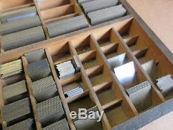 Hamilton Letterpress No. 15 Quarter Tabulaires Règle Cas À La Règle En Laiton C94
