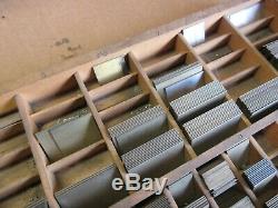 Hamilton Letterpress No. 15 Quarter Tabulaires Règle Cas À La Règle En Laiton C94
