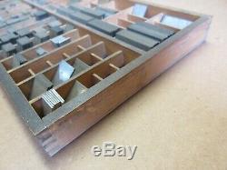Hamilton Letterpress No. 15 Quarter Tabulaires Règle Cas À La Règle En Laiton C94