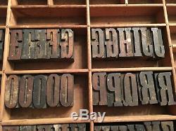 Impression Antique Bois Letterpress Type De Presse Lettres Bloc 66 Pc Blocs Composøes