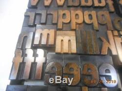 Impression D'imprimerie Typographique, Alphabet En Bois Non Marqué, Coupe D'imprimante