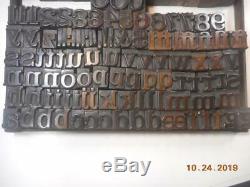 Impression Typo Imprimante Bloc Antique Supérieur Et Minuscules Bois Alphabet W # S