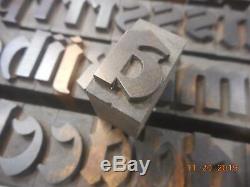 Impression Typo Imprimante Bloc Décoratif En Bois Antique Alphabet