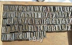 Impression Typographique Imprimantes Blocs, 1500pt Lettres Métal Anciennes + 3 Tiroirs