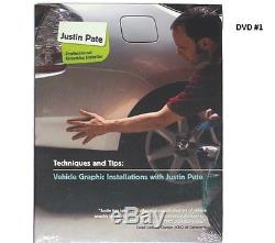 Justin Pate Véhicule Voiture Graphique Vinyle Wrap Installation 3 DVD Set Wrapping Guide