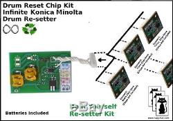 Konica Minolta Bizhub Infinite Resetter Reset USA / Na C451 C550 C650 Iu610 Cmjn