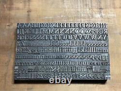 Large Antique Vtg 48pt Goudy Bold Letterpress Type D'impression Lettre # Set