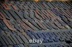 Letterpress Alphabet 171pcs 3.54 Blocs D'impression En Bois Letterpress Type Bois
