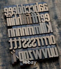 Letterpress Impression Blocs Type Millésime Imprimante Lettre Typographie Antique Vieux°°