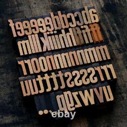 Letterpress Impression Blocs Type Millésime Imprimante Lettre Typographie Antique Vieux