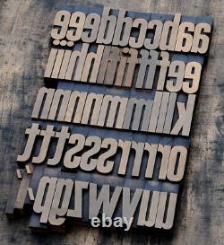 Letterpress Impression Blocs Type Millésime Imprimante Lettre Typographie Antique Vieux°°