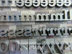 Letterpress Lead Type 36 Pt. Craw Clarendon Atf # 710 A90