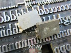 Letterpress Lead Type 42 Pt. Cheltenham Bold Condensed Atf # 68 A20