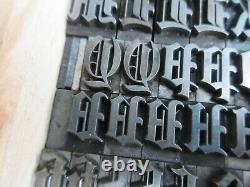 Letterpress Lead Type 48 Pt. Graveurs Vieux Noir (b, B, & S) A54