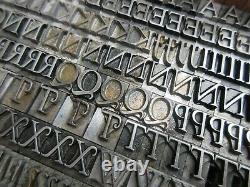 Letterpress Plomb Type 36 Pt. Goudy Italic Atf # 179 H17