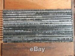 Letterpress Plomb Type 8 Pt. Égyptien N ° 4 Boston Type Foundry D34