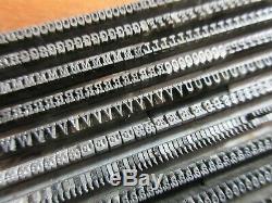 Letterpress Plomb Type 8 Pt. Égyptien N ° 4 Boston Type Foundry D34
