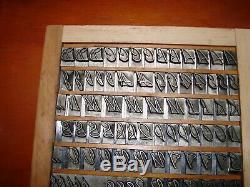 Letterpress Type 60 Pt. Kaufmann Light (rare!)