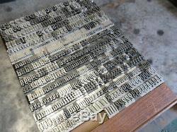 Letterpress Type De Plomb 48 Pt. Atf 704 Brody A9