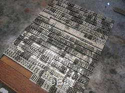 Letterpress Type De Plomb 48 Pt. Atf 704 Brody A9