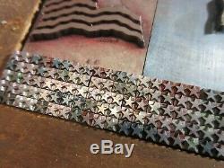Letterpress Type Lead 144 Pt. 3 Couleur Drapeau Américain Atf + (324) 12 Pt. Étoiles