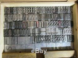 Letterpress Type Plomb 72 Pt. Alternate Gothic (caps, # 's, Punct.) C40