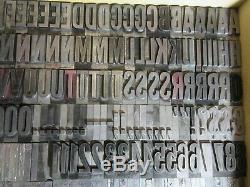Letterpress Type Plomb 72 Pt. Alternate Gothic (caps, # 's, Punct.) C40