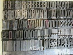 Letterpress Type Plomb 72 Pt. Alternate Gothic (caps, # 's, Punct.) C40