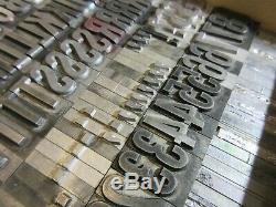 Letterpress Type Plomb 72 Pt. Alternate Gothic (caps, # 's, Punct.) C40