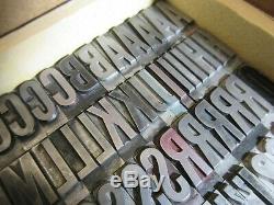 Letterpress Type Plomb 72 Pt. Alternate Gothic (caps, # 's, Punct.) C40