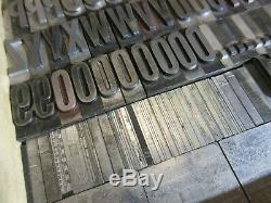 Letterpress Type Plomb 72 Pt. Alternate Gothic (caps, # 's, Punct.) C40