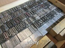 Letterpress Type Plomb 72 Pt. Alternate Gothic (caps, # 's, Punct.) C40