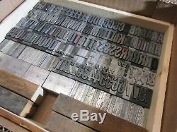 Letterpress Type Plomb 72 Pt. Alternate Gothic (caps, # 's, Punct.) C40