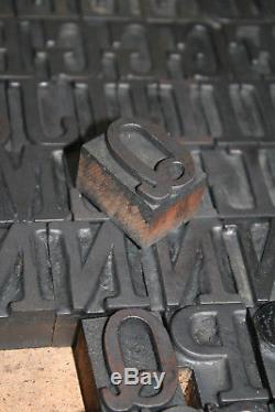 Letterpress Woodtype 8 Ligne 95 Pièces Clarendon