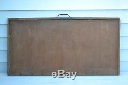 Lettre Imprimante Antique D'impression Presse Du Bloc Shell Oil Journal 32x17 Mur Accrocher