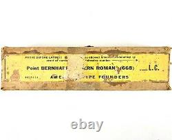 Lettrepress Type 12 Point Bernhard Modern Roman 668 L. C. American Type Fondateurs