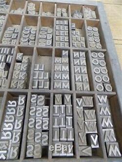 Linotype Typo Blocs, Lettres D'impression, Numéros De Presse Type D'imprimante S