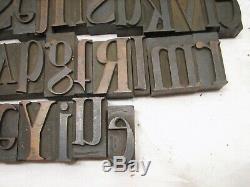 Lot 140 ++ Type De Bloc D'impression D'empreinte Typographique En Bois Antique, Lettres Moulées, Orné