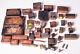 Lot 47 Imprimantes À Presse-lettres Vintage Blocs Tracteur Train Steampunk Coquilles De Café