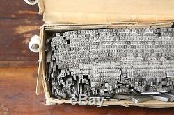 Lot Mixte Impression Vintage Presse Blocs Composøes Modèles Lettres Chiffres