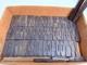 Lot De 52 Pièces Alphabet & Chiffres 1,77 Blocs D'impression En Bois Vintage
