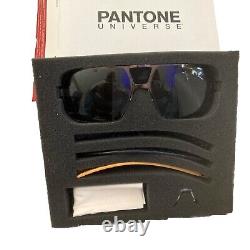 Lunettes de soleil Rare Pantone Universe en métal avec monture optique + coussinet nasal.