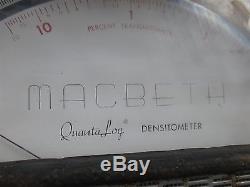 Macbeth Quantalog Densitometer Modèle Td-102 Cool Vintage Unité De Laboratoire Au Milieu Du Siècle