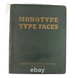 Manuel De Référence Du Catalogue Monotype Type Faces (1960) Hc Illus De Lanston Vgc