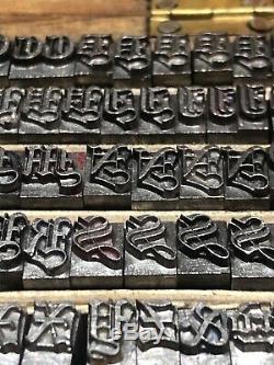 Métal Letterpress Type Alphabet Impression Lettre Presse