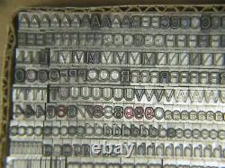 Nom De Police Inconnu 18 Pt. Letterpress Type De Métal Imprimantes Type
