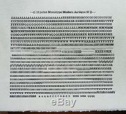 Nouveau Letterpress Type 12pt. Antique Moderne 26