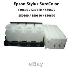 Nouveau Pour Epson Stylus Surecolor S30600 / S30610 / S30670 / S50600bulk Système D'encre Ciss