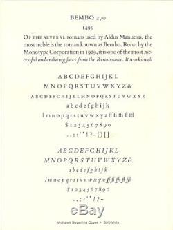 Nouvelle Typographie De Type Rare 13/14 Bembo Roman